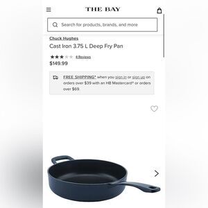 Chuck Hughes

Cast Iron 3.75 L Deep Fry Pan